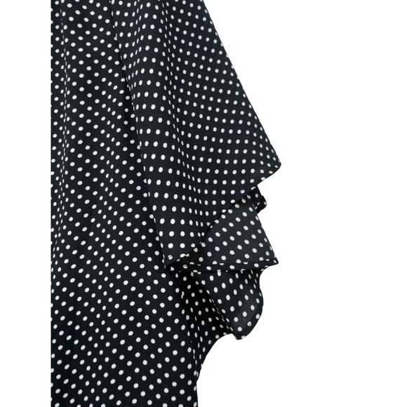 Chicos Womens Polka Dot Button Front Tunic Blouse Size 3 Black & White - Picture 9 of 13
